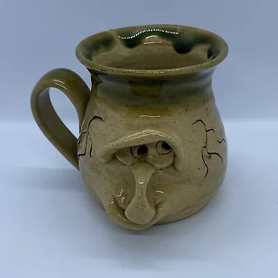 Vintage Collectable Studio Art Pottery Ugly Face Mug - Unmarked • £6