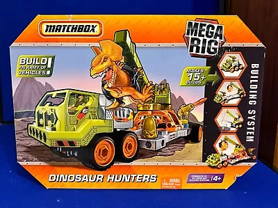 Matchbox Mega Rig Dinosaur Hunters Playset Building Rig NEW 2009 Mattel • $69