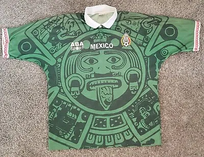 Mexico Home Aztec Jersey 1996 1998 ABA Sport Vintage Jersey Size XL • $400