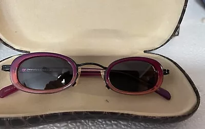 Vintage CHESTERFIELD Sunglasses Polarized PINK  Ombré ITALY Italian NEW • $80