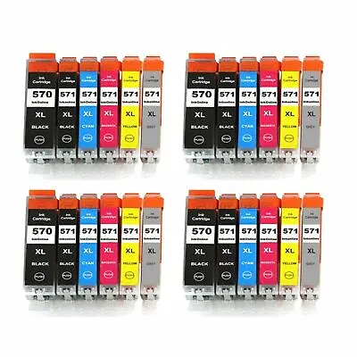 Lot Ink For Canon PGI570 571 Pixma MG5750 MG5751 MG5752 TS5050 TS5051 TS6050 • £6.64