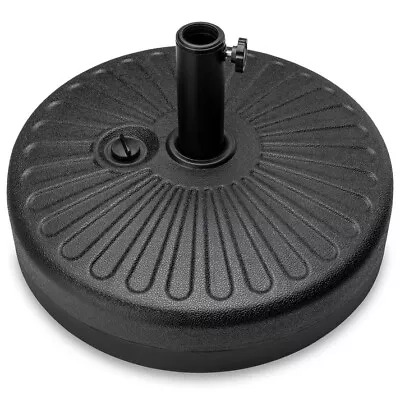 Fillable Plastic Patio Umbrella Base Pole Holder Accessory W/ Adjustable Knob • $29.99