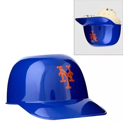 MLB New York Mets Blue Mini Batting Helmet Ice Cream Snack Bowl Lot Of 12 • $29.99