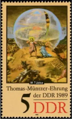 DDR #Mi3269 MNH 1989 Muntzer Paintings Theologian Reformer [2767] • $2.88