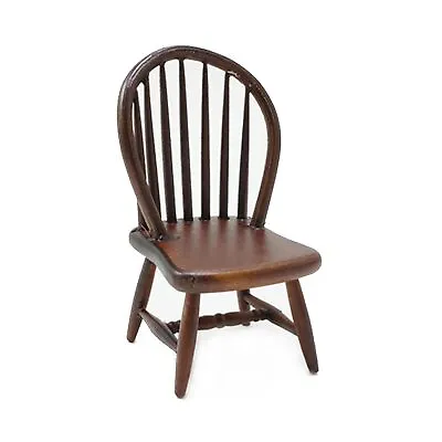 Dollhouse Miniature Walnut Windsor Side Chair By Classics Of Handley House • $14.99