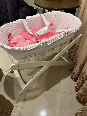 Bebecare Moses Basket With Stand And Mattress • $50