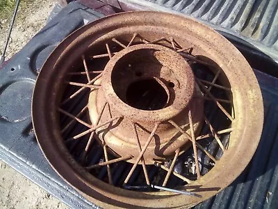  1934 FORD WIRE SPOKE WHEEL RIM 17 X 3.25  5 On 5.5 BOLT CIRCLE  • $100