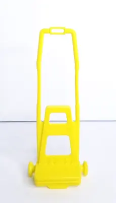 Vintage Barbie Doll Yellow Luggage Cart 7  • $10.99