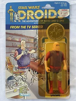 VINTAGE Star Wars Droids Action Figure 1985 Jord Dusat Coin SEALED READ ORIGINAL • $349.99