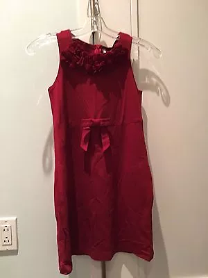 Monnalisa-girls Maroon Flowers Dress-age:10 Yrs-brand New With Tags! • $89.99