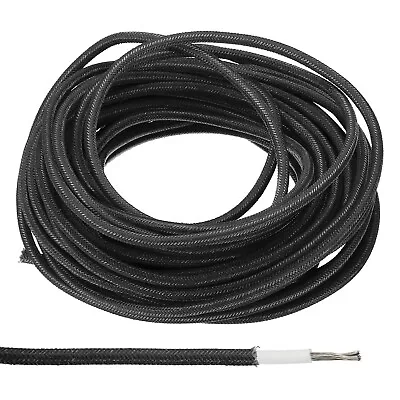 16.4Ft 18AWG Electronic Wire High Temperature Electrical Silicone Cable Black • $11.15