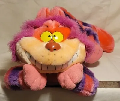 Vintage Alice In Wonderland Purple And Pink Cheshire Cat Disney Stuffed Animal • $20
