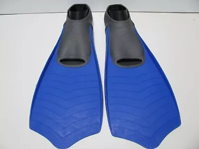 Vintage Blue Snorkeling Fins Size 8-10 Medium Swimming Fins Plastic • $5