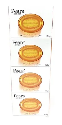 Pears Natural Glycerine Transparent Soap 4.4-Ounce Bar (Pack Of 12)  Free Ship • $29