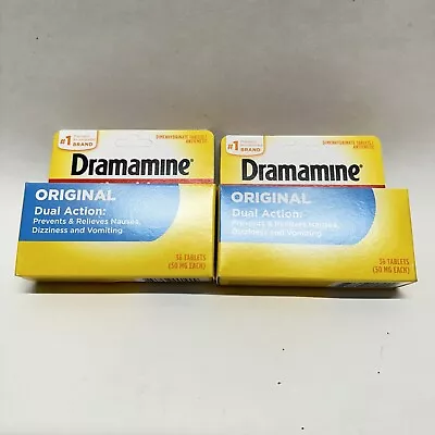 Dramamine Motion Sickness Original 36 Count Lot Of 2 • $26.97