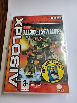 Mechwarrior 4 Mercenaries PC Game Microsoft Game Studios 2002 Clean +Motocross2 • $7.70