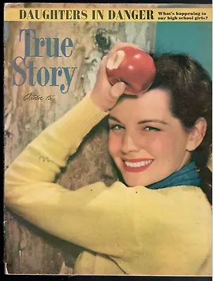 TRUE STORY Magazine Oct. 1947 Women's Romantic Fiction • $3.99