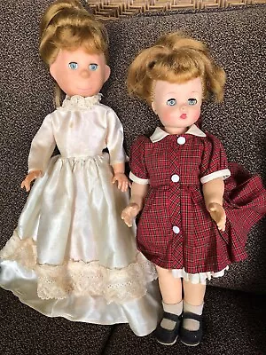 🔴1950's Sleepy Eyes Dolls (2) : Brookglad Creation 17  & Mme Alexander 1958 15  • $49