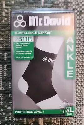 McDavid Elastic Ankle Support 511R XL Black Compression Pain Relief • $12.49