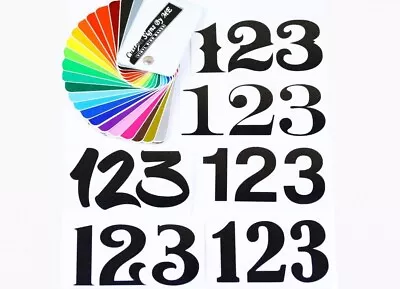 £3.28 • Buy House Door Number Sticker Waterproof Garage Door Vinyl Decal Adhesive 6 Styles