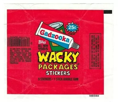 1985 Topps Wacky Packages Series WAX PACK WRAPPER 0-450-21-01-4 Many Available • $3.59