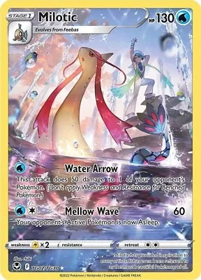 Milotic Ultra Rare TG02/TG30 Trainer Gallery Silver Tempest Pokemon Card NM • $3.75