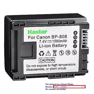 BP-808 CG-800 Battery For Canon XA10 FS10 VIXIA HG20 VIXIA HG21 VIXIA HG30  • $18.99