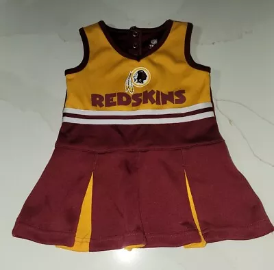 $16.99 • Buy Washington Redskins NFL Team Apparel Infant Toddler Cheerleader Outfit 18 Months