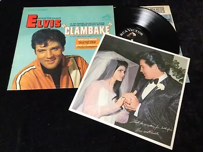 Elvis Presley Lp Lsp-3893 Clambake First Pressing Stereo W/bonus Photo Nm/nm/nm • $14.50