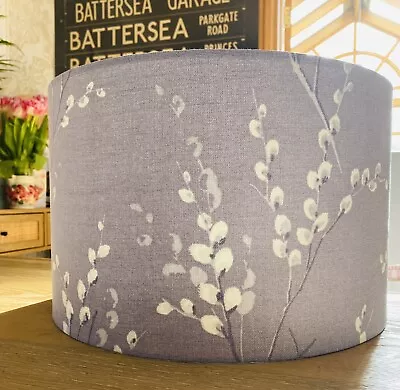 £45 • Buy Handmade Lampshade Laura Ashley Pussy Willow Pale Iris 