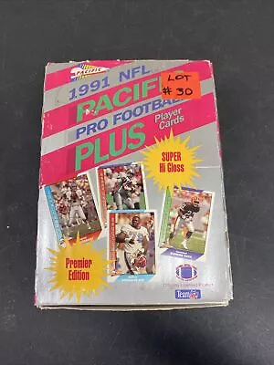 1991 Pacific Plus Premier Edition Pro Football NFL Box - 36 Packs Super Gloss • $19.99