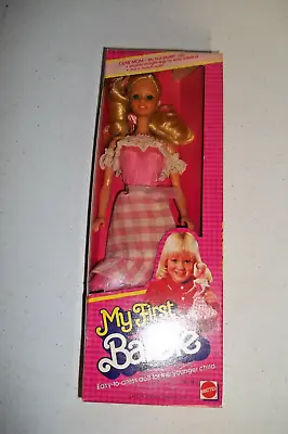 Vintage My First Barbie Doll #1875 Never Removed From Box 1982 By Mattel Inc. • $95.95