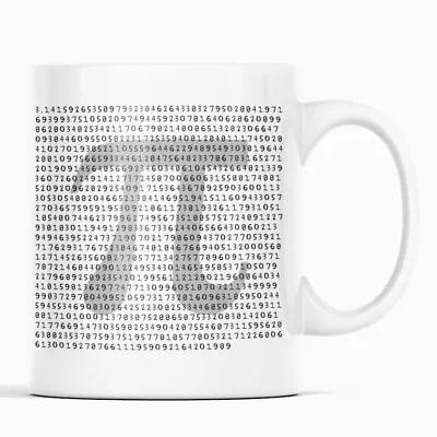 Pi To 1000 Decimal Places - Math Mug • £10.99