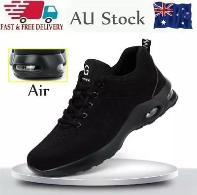 Lightweight Safety Shoes AIR Sport SNEAKERS Steel Toe Cap Work Boots Women Men • $44.39