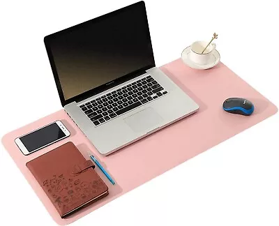 £14.99 • Buy Anti-slip Home Waterproof Desk Mat PU Leather Mouse PadOffice Desk Protector