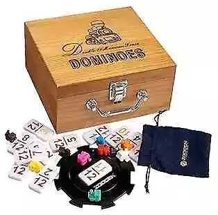  Mexican Train Dominoes Set With Numbers Double 12 Dominos Game Set With  • $40.07