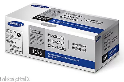 1 X Samsung MLT-D119S Black Original OEM Laser Toner Cartridge - 2000 Pages • £69.99