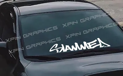 Slammed Sticker Racing Lowered USDM JDM Drift Bagged Windshield Decal Banner Low • $15.99