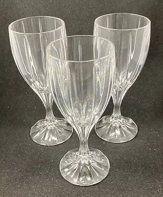 Mikasa Berkeley Crystal Wine Glasses 6.8in Discontinued Set Of 3 • $28