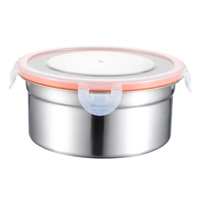 £9.16 • Buy  Metal Stainless Steel Snack Containers Sealing Bowls Lids Food Lunch Box