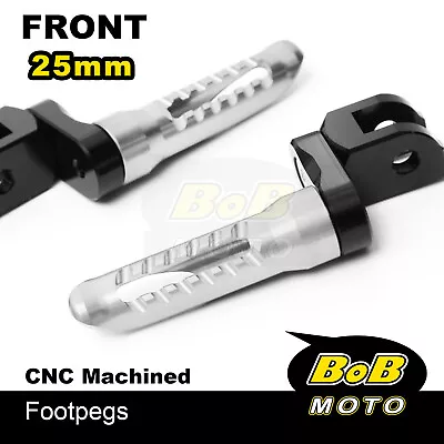 BOB 25mm Extend Front Foot Pegs TITANIUM For Yamaha YZF R1 08 09 10 11 12 13 14 • $55.67