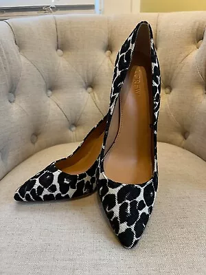 J. Crew Textured Leopard Gabbie Pumps Sz. 10 • $30