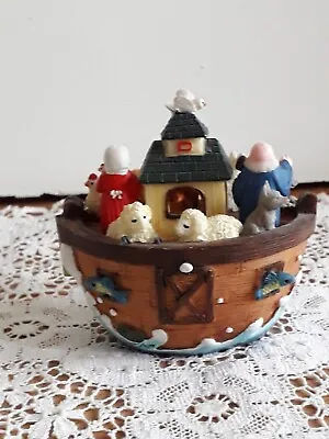 £18 • Buy Unique Vintage Resin Noahs Ark Figurine With Hinge Opening