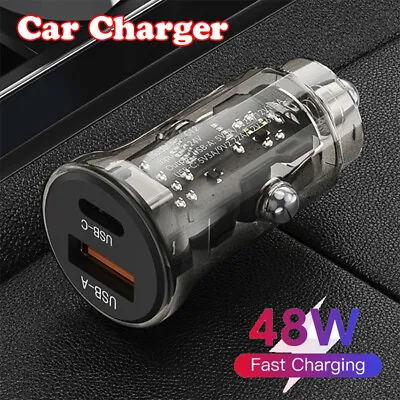 $13.99 • Buy Universal Dual USB Port Fast Charge Car Charger Socket Cigarette Lighter Adapter