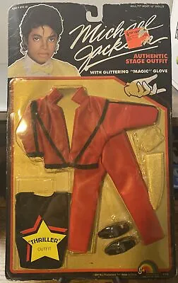 VTG MICHAEL JACKSON THRILLER STAGE OUTFIT ENSEMBLE FOR DOLL Sealed New • $34.99