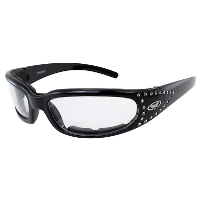 Marilyn 3 Women's Foam Padded Motorcycle ATV Riding Glasses With Clear Lens • $15.99