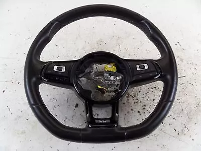 15-19 VW MK7 Golf R DSG Flat Bottom Steering Wheel MK7.5 GTI Missing Buttons ... • $299.98