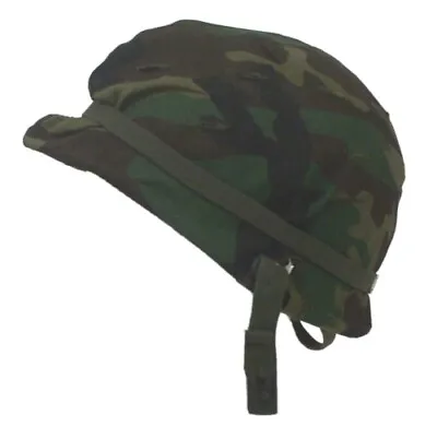 USA M1 Helmet Cover & Cat Eye Band Set Luminous Tabs Genuine US Army Camouflage • £22.90