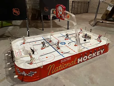 1962 H-30 Munro Electric National Table Hockey Game Has Glass Nice Condition • $500