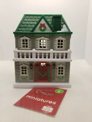 Cobblestone Corners Green House Christmas Winter Village Plastic Building NWT • $9.99